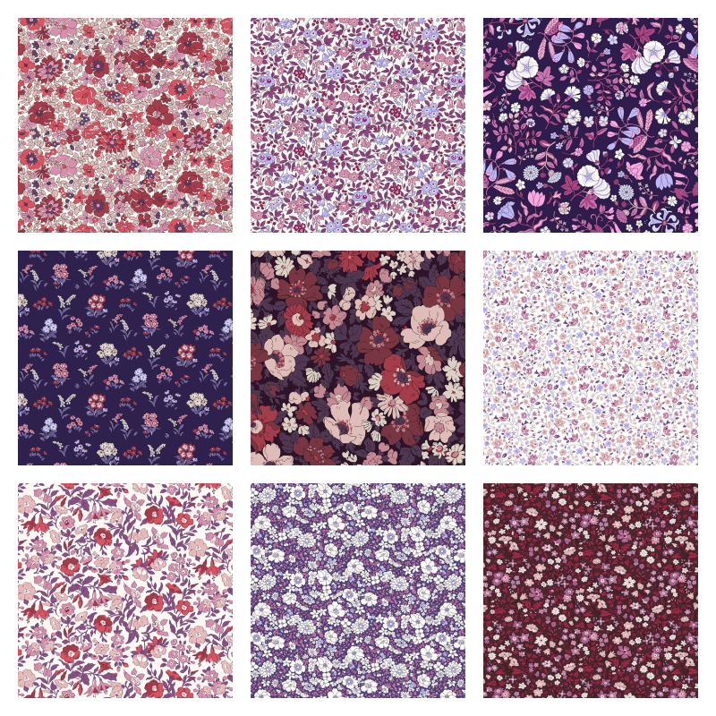 Liberty Fabrics Flower Show Botanical Jewel 15 Fat Quarter Bundle Set